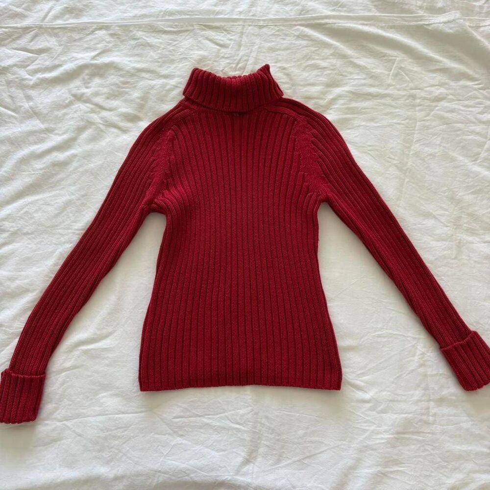 High-sierra Women's Red and Burgundy Jumper